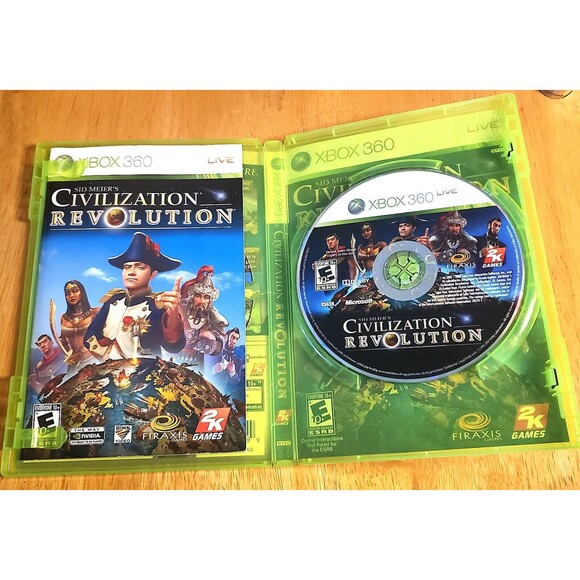 Sid Meier's Civilization Revolution Xbox 360 Video Game w/Manual & Cover - Picture 1 of 6